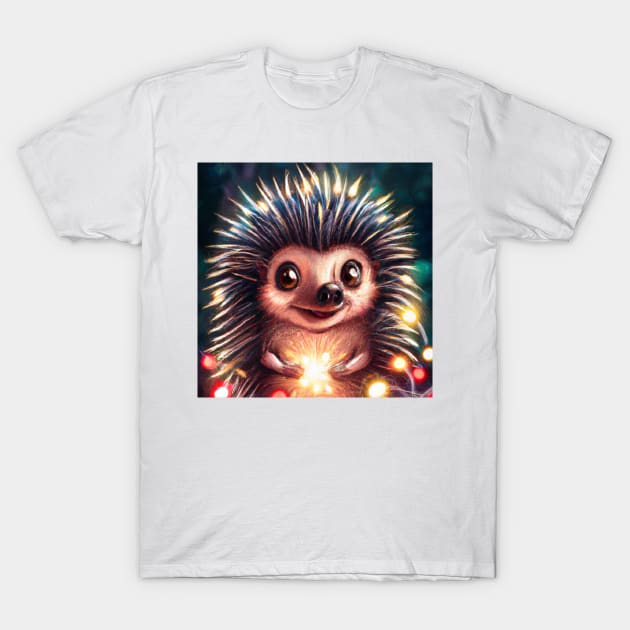 Cute Porcupine Drawing T-Shirt by Play Zoo